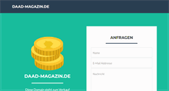 Desktop Screenshot of daad-magazin.de